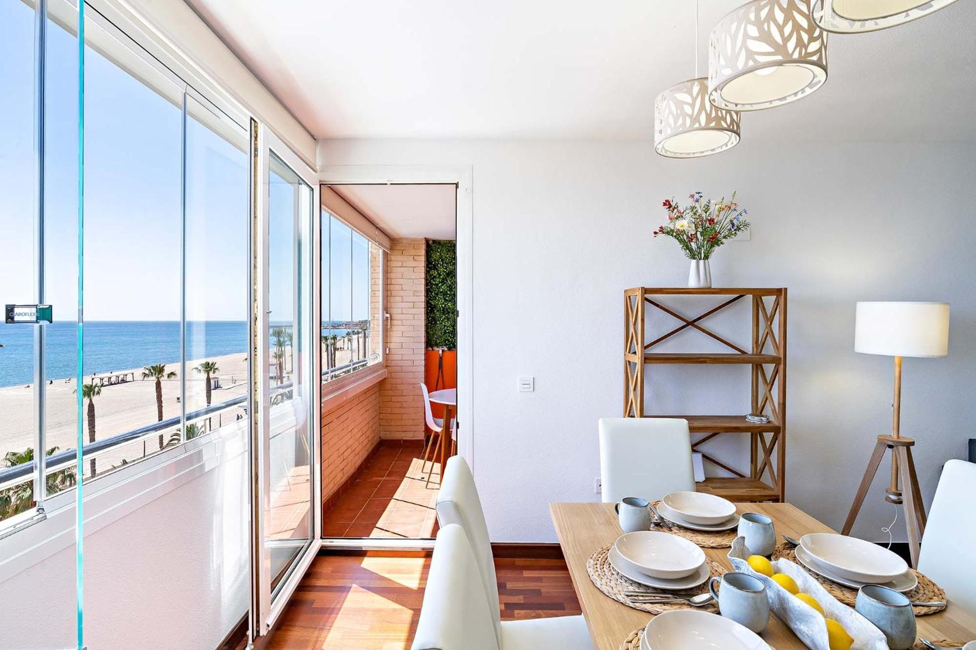 Ferienwohnung Vista Del Mar Residencial Roquetas de Mar Exterior foto